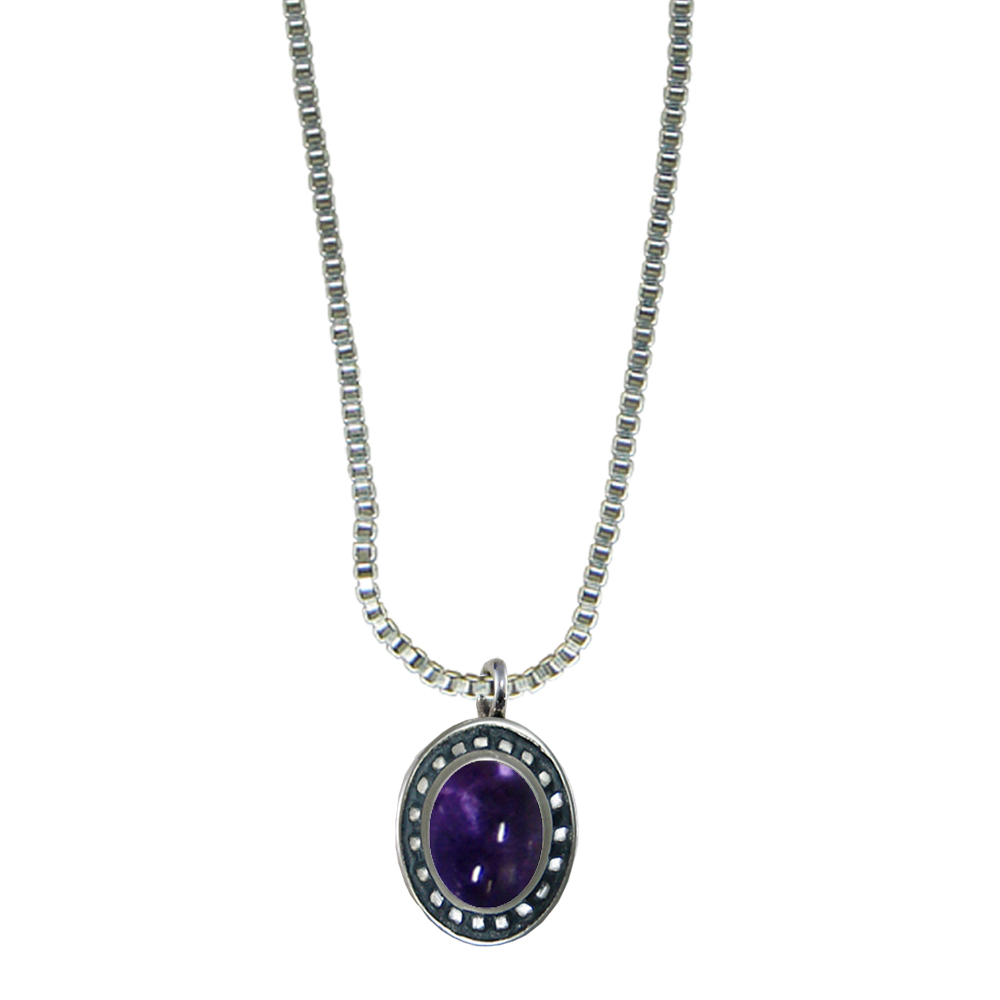 Sterling Silver Little Iolite Pendant Necklace